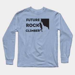 Future Rock Climber Black Long Sleeve T-Shirt